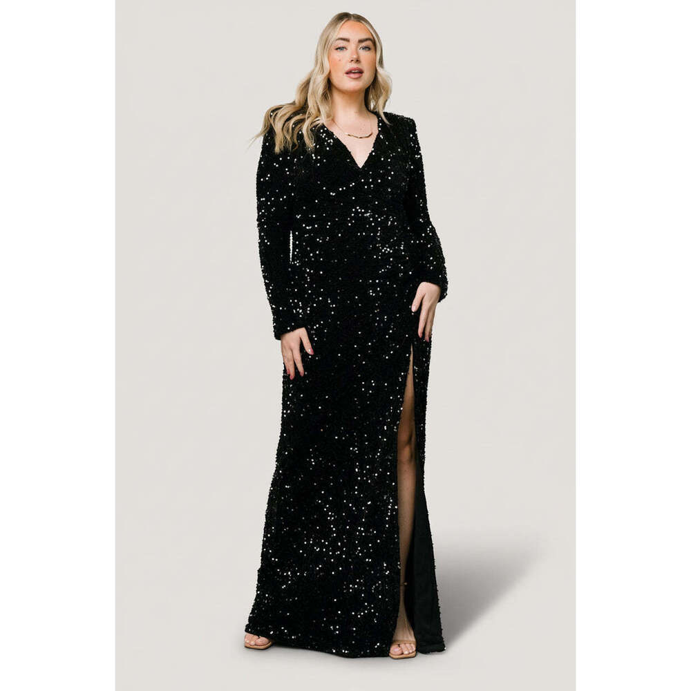 Baltic Born Madonna Sequin Maxi Dress | Black Size 2XL2XL